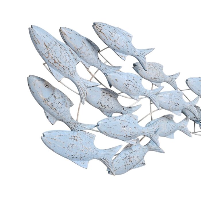 Swimming Fish Wall Panel Blue IWD0046Close