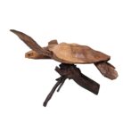 Swimming Turtle With Stand BGL0106 Full Side