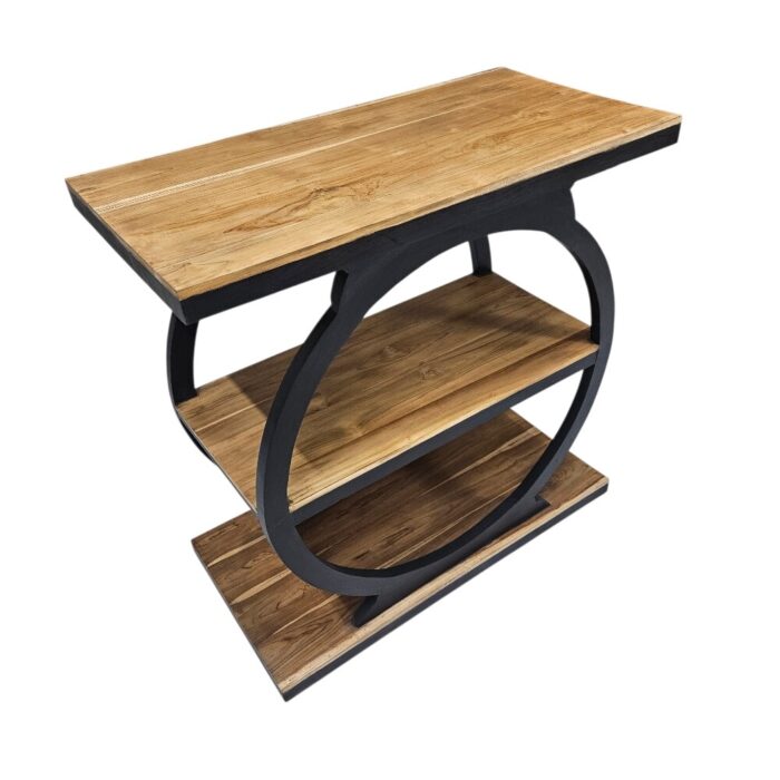 Teak Display Unit MAD3028 Side