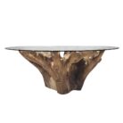 Teak Root Dining Table INJ0760A12 Front
