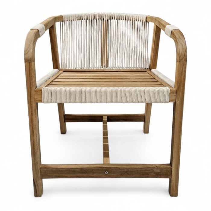 Vicente Teak And Rope Bar Chair PUT8476 Vicente Teak And Rope Bar Chair PUT8476