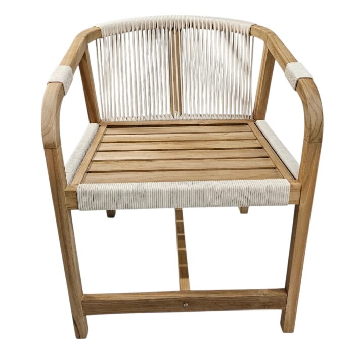 Vicente Teak And Rope Bar Chair PUT8476 Top Vicente Teak And Rope Bar Chair PUT8476 Top