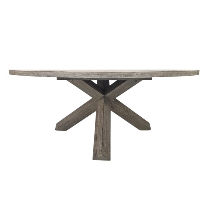 Aro Acacia Round Dining Table Patio GDL2072A Front Aro Acacia Round Dining Table