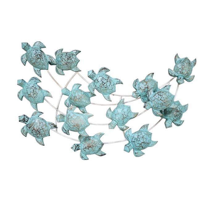 Bkue Turtles Swimming Wall Panel IWD0043