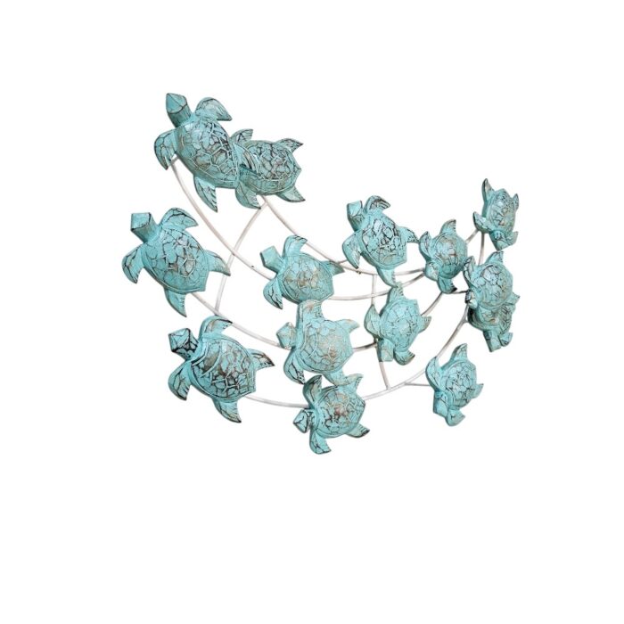 Bkue Turtles Swimming Wall Panel IWD0043 Side