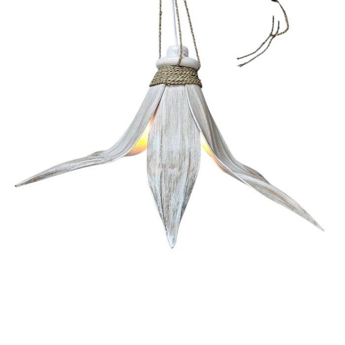 Coco Palm Leaf Hanging Lamp Mian NIM0003 On