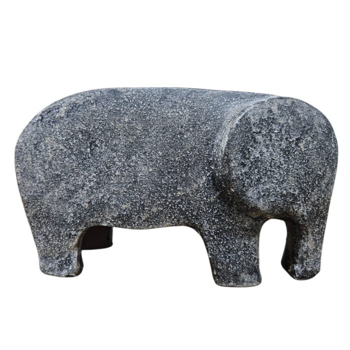 Deco Elephant Pottery LJP3567A Ceramic grey elephant ornament