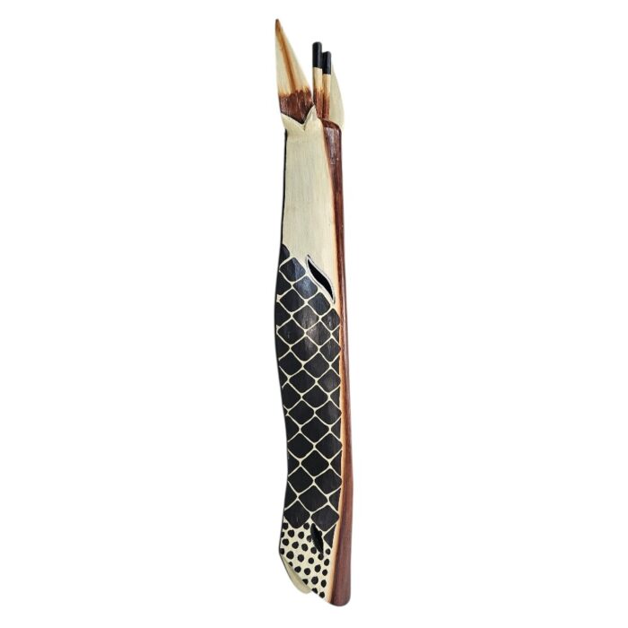 Giraffe Wooden Mask Wall Hanging GAL0800 1m Side