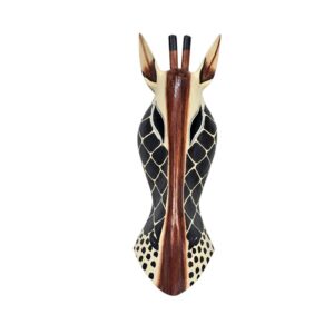 Wooden Giraffe Mask Wall Hanging 50cm