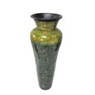 Green And Orange Mosaic Vase YUB0600G