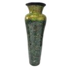 Green And Orange Mosaic Vase YUB0600G Front