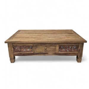 Hilda Blues Teak Coffee Table