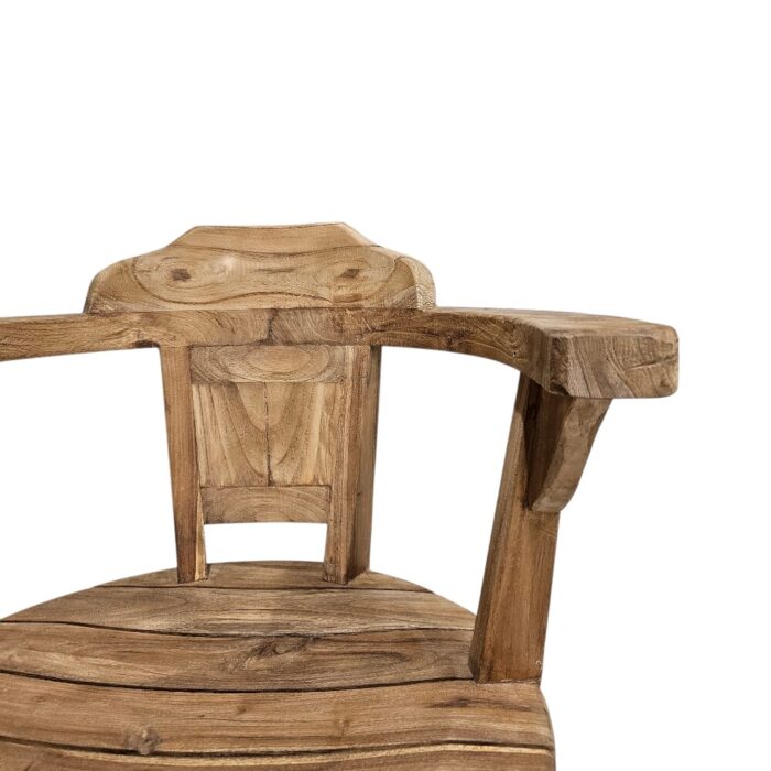 Ivar Arms Teak Bar Chair MUL0401A Close Up Front Ivar Arms Teak Bar Chair MUL0401A Close Up Front