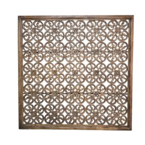 Carved Brown Jantung Headboard