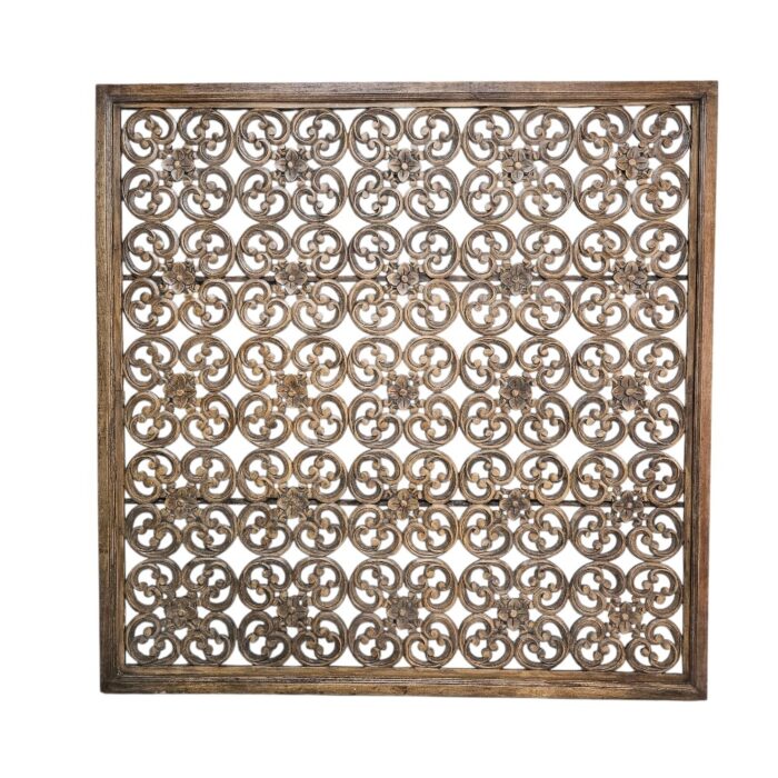 Jantung Carved Brown Headboard MAD1295A