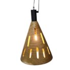 Lyan Hanging Teak Lamp NJA8517 On