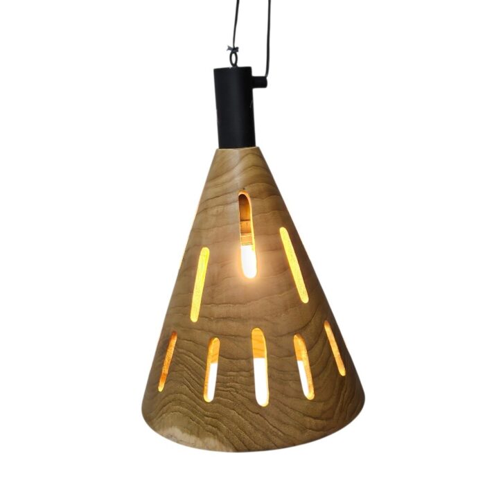 Lyan Hanging Teak Lamp NJA8517 On