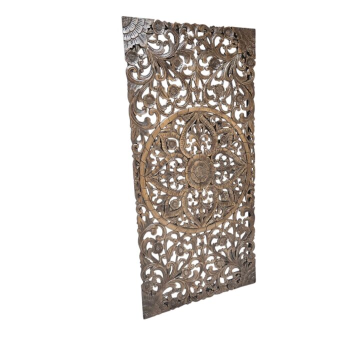 Mandala Carved Panel Headboard MAD1286A Side