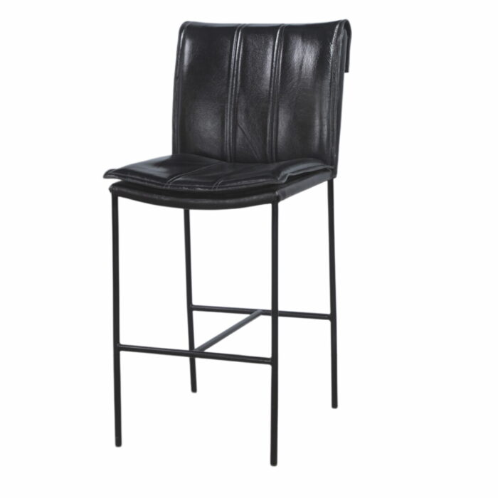 Novak Leather Bar Chair MCB1723 Side
