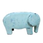 Pottery elephant sculpture
