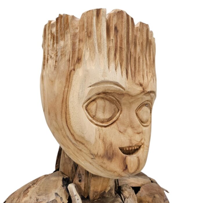 Teak Root Mini Groot Sculpture KAB0005 Close Head Teak Root Mini Groot Sculpture KAB0005 Close Head