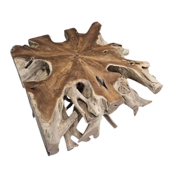 Teak Root Square Side Table Block INJ3150A9 Side Teak Root Square Side Table Block INJ3150A9 Side