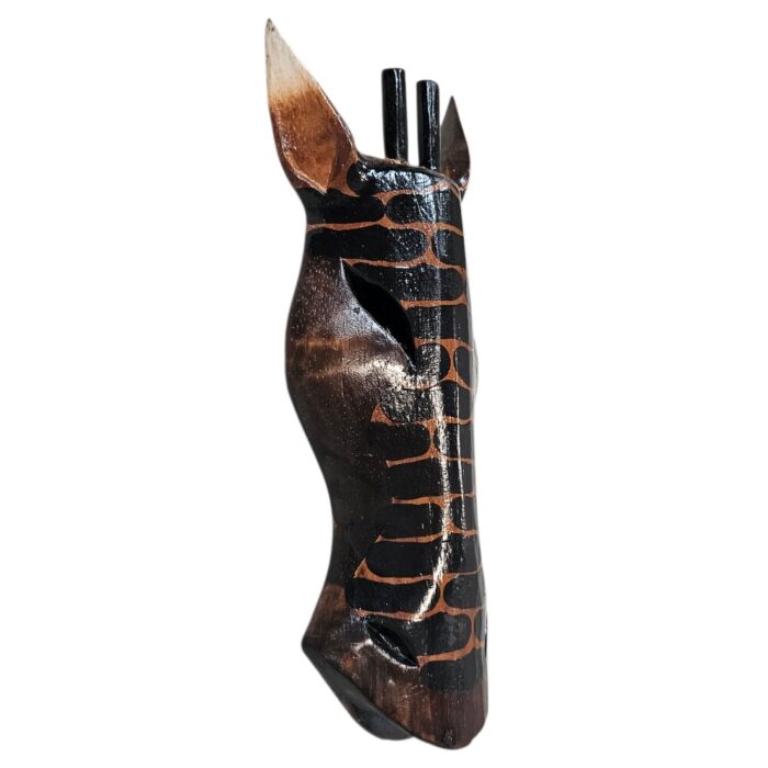 Wooden Giraffee Mask Wall Haning GAL0804B 30cm Side