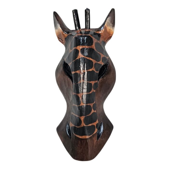 Wooden Giraffee Mask Wall Haning GAL0804C 18cm