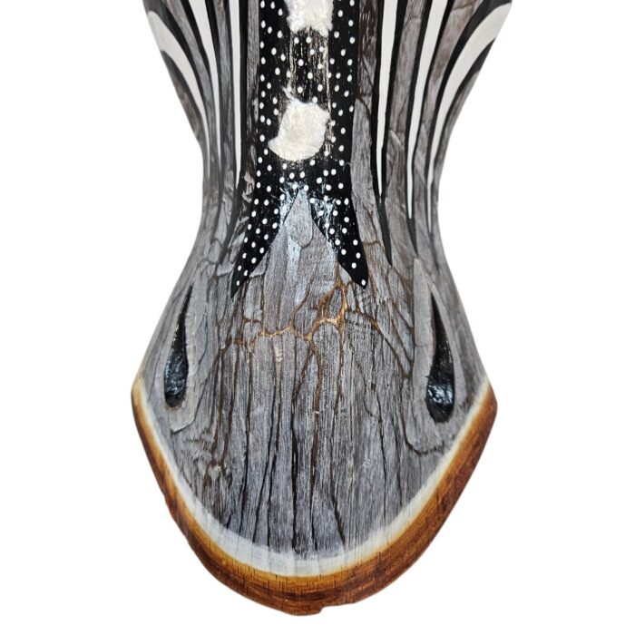 Wooden Zebra Mask Wall Haning 1m GAL0904A 50CM Bottom