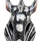 Wooden Zebra Mask Wall Haning 1m GAL0904B 30cm Close