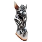 Wooden Zebra Mask Wall Haning 1m GAL0904C 18cm Side