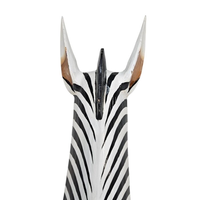 Zebra Wood Mask Wall Hanging GAL0900 1M Close Top
