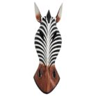 Zebra Wood Mask Wall Hanging GAL0900A 50cm
