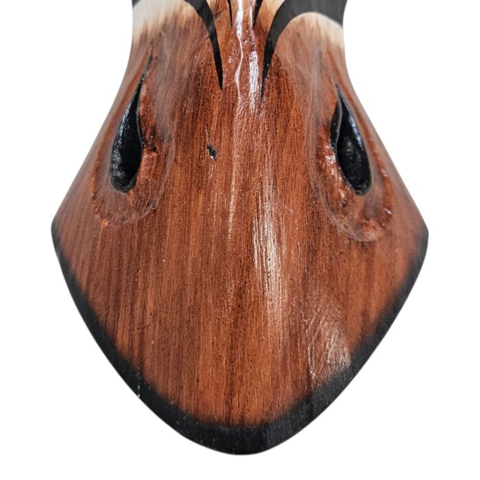 Zebra Wood Mask Wall Hanging GAL0900A 50cm Bottom