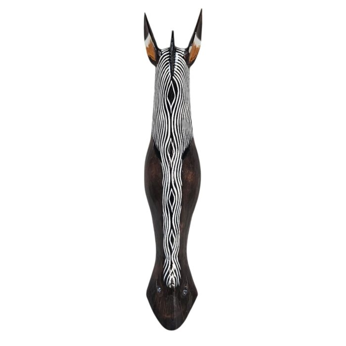 Zebra Wooden Mask Waves Wall Hanging GAL0906 1M