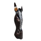 Zebra Wooden Mask Waves Wall Hanging GAL0906A 50cm Side