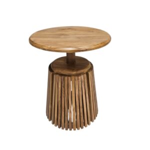 Dumai Slatted Teak Side Table