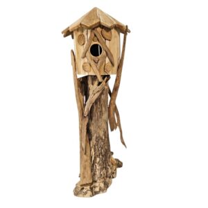 Artistic Teak Bird House - 120cm