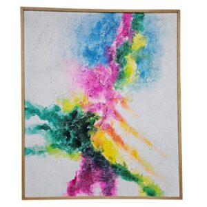Color Run Contemporary Canvas Art