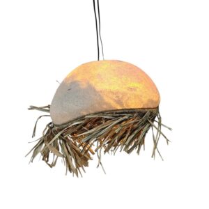 Medium Organic Resin Pebble Hanging Lamp