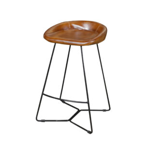 Brogan Leather Bar Stool