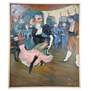 Backorder ITEM - Life Of The Party Expressionist Framed Oil Painting
