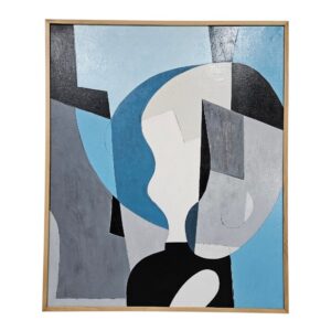 Modern Blues Textured Abstract Painting