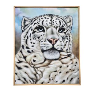 Majestic Snow Leopard Canvas Painting